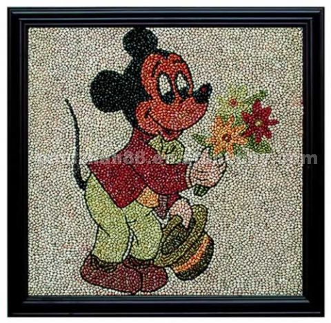 multi-color Pebble Stone Mosaic multi-color Pebble Stone Mosaic