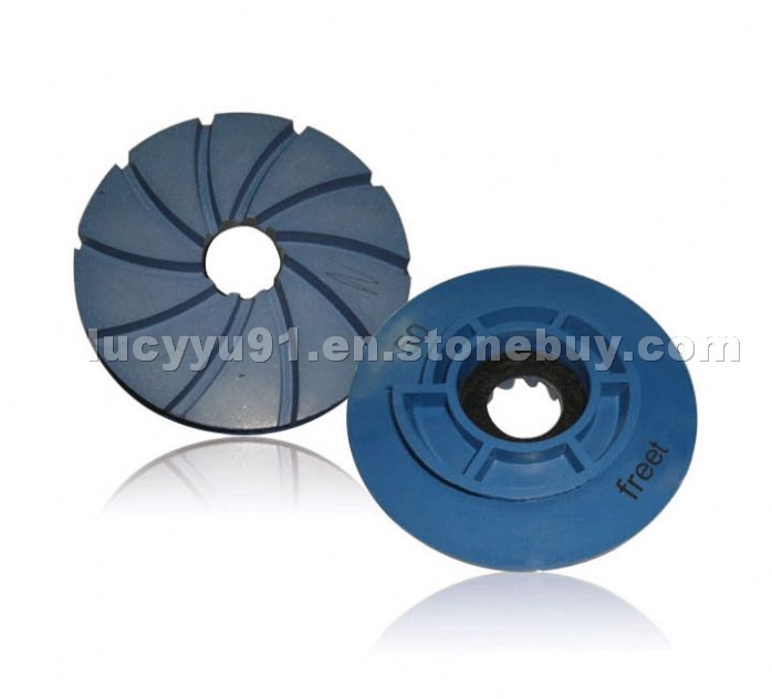 Diamond floor polishing pad