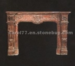 Red Marble Fireplace Red Marble Fireplace