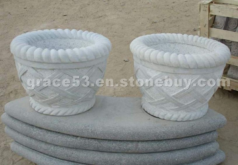 Carved Flower Pots