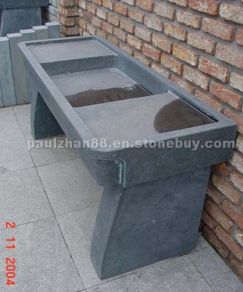 blue stone sink