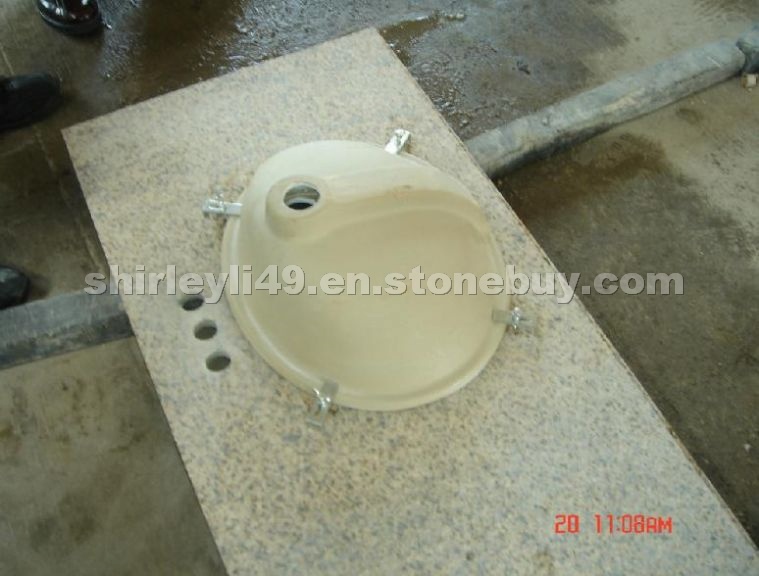 Golden Granite Vanity, bathroom top Golden Granite Vanity, bathroom top