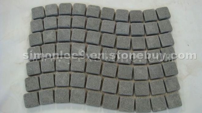 Wave shape granite paving stone mesh paver YFX-BP- Wave shape granite paving stone mesh paver YFX-BP-