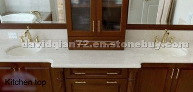 white marble vanity top