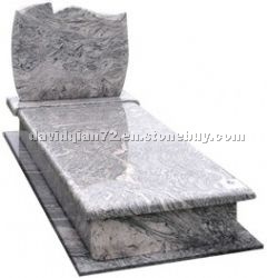 Wave Washed Sand granite gravestone