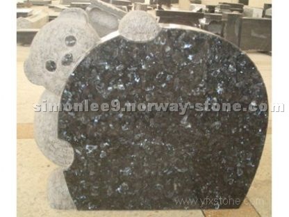 Blue pearl granite monument euopean headstone YFX-