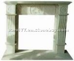 White Marble Fireplace