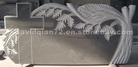 european style grey granite monument