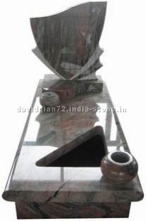 multicolour red granite tombstone,red multicolour