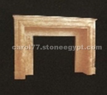 Yellow Marble Fireplace