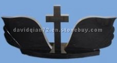 black cross and wing headstone black cross and wing headstone