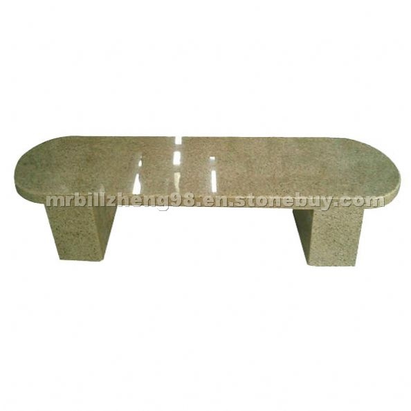 Outdoor Yellow Granite Bench