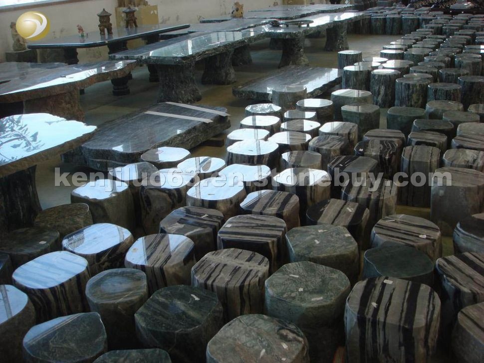 Granite Carvings Bench Table