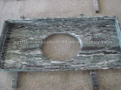 Sea green granite vanity top