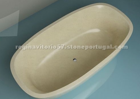 Limestone Bathtub - MOON