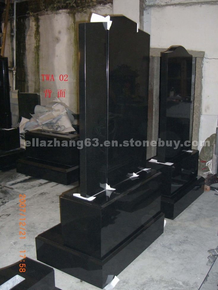 European Style Tombstone(Shanxi Black Granite)