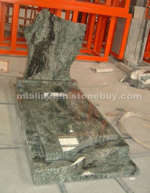 Green granite tombstone Green granite tombstone