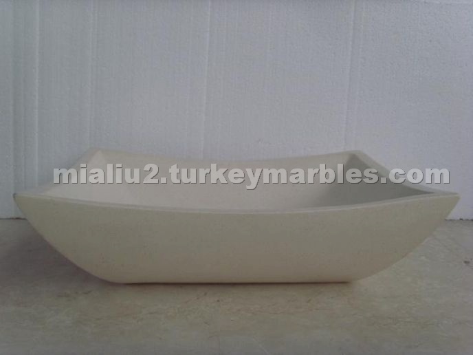 Beige Marble Sink