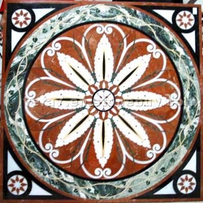 Marble mosaic medallion Marble mosaic medallion