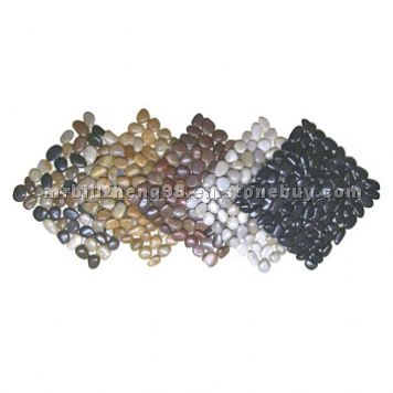Pebble tile, polished mosaic tile
