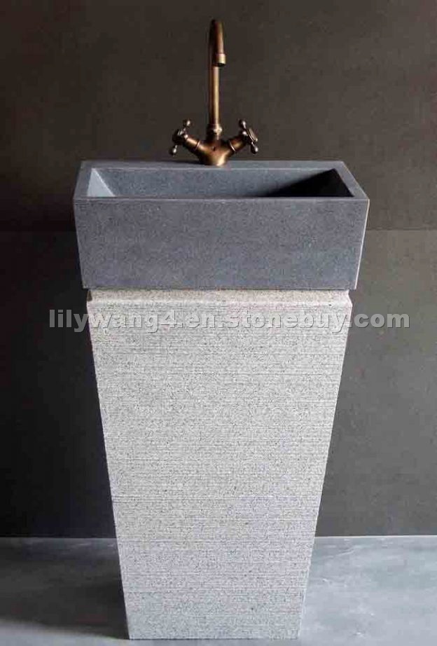 Lava Stone China Pedestal sink Lava Stone China Pedestal sink