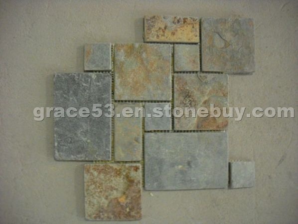 Rust Slate Pattern Mosaics