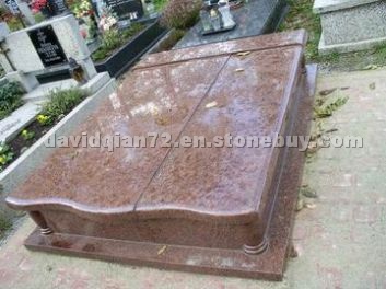 Chinese red granite monument
