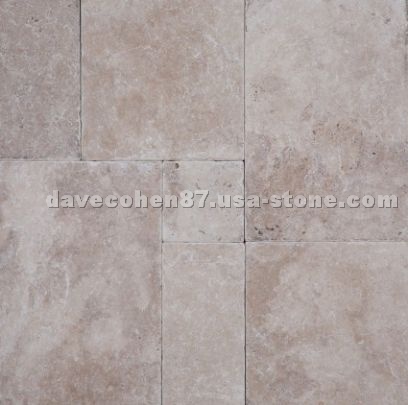 Cafe Light Tumbled Versailles Pattern Pavers