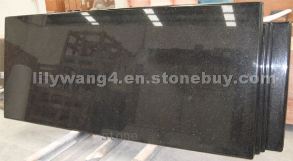 Black galaxy granite countertop