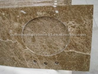 Light Emperador Marble Vanities