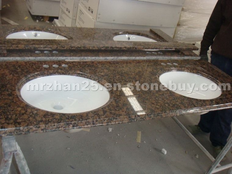 Baltic Brown granite vanity top Baltic Brown granite vanity top