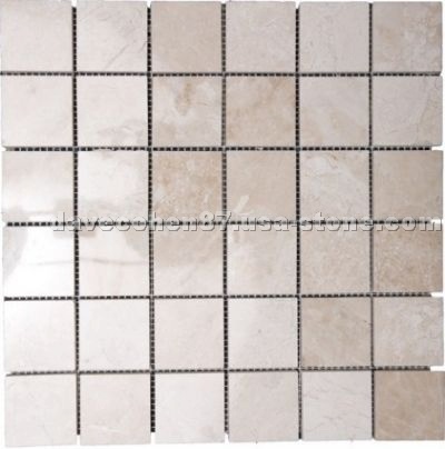 Beige Polished Marble Mosaic
