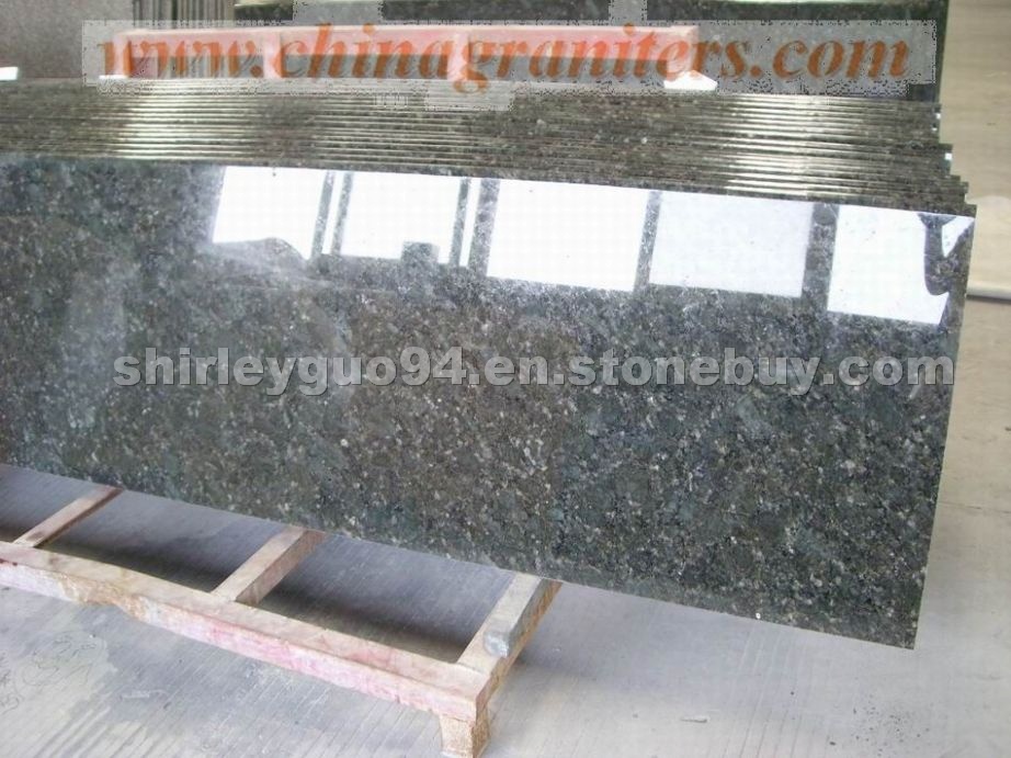 China Butterfly Green granite prefabricated counte