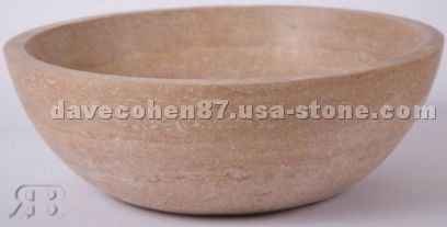 Cappuccino Cream Travertine Sink