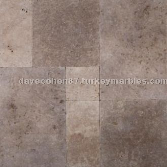 Noce Versailles Pattern Tumbled Travertine Pavers