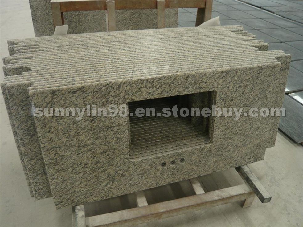 Tiger Skin Yellow Vanity Top