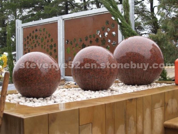 Stone Ball, Red Granite Balls