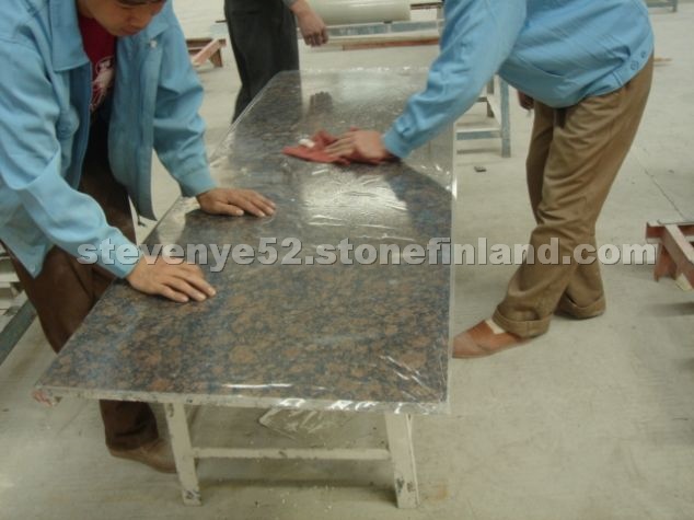 Baltic Brown granite kitchen countertop