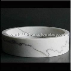 Carrara White Marble Sink