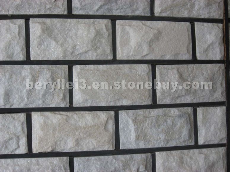 White Quartzite Mushroom Stone