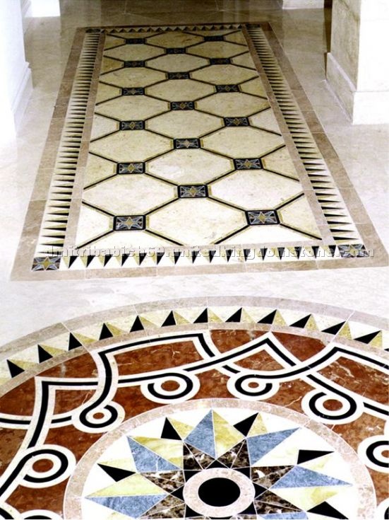 Stone Mosaic Pattern Medallions marble