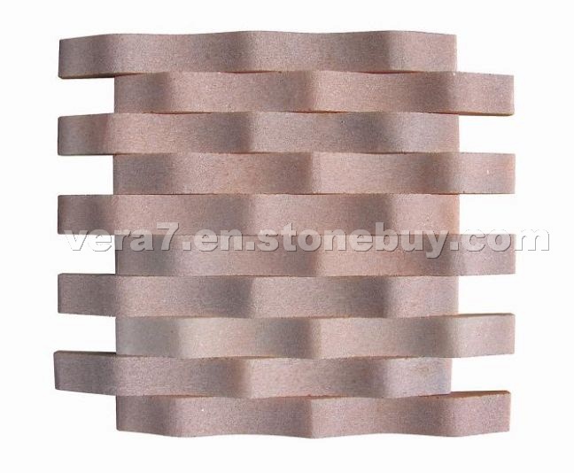 Red marble mosaic rose marble mosaic