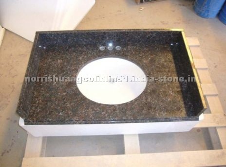 Tan brown granite vanitytop