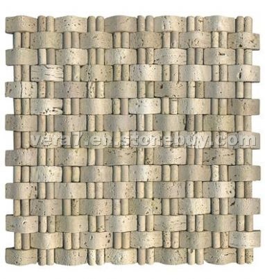 White Travertine Mosaic