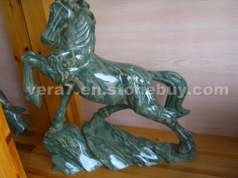 Stone sculptures horse sculptures