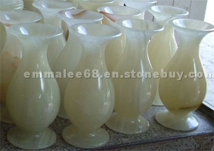 Onyx flower vase