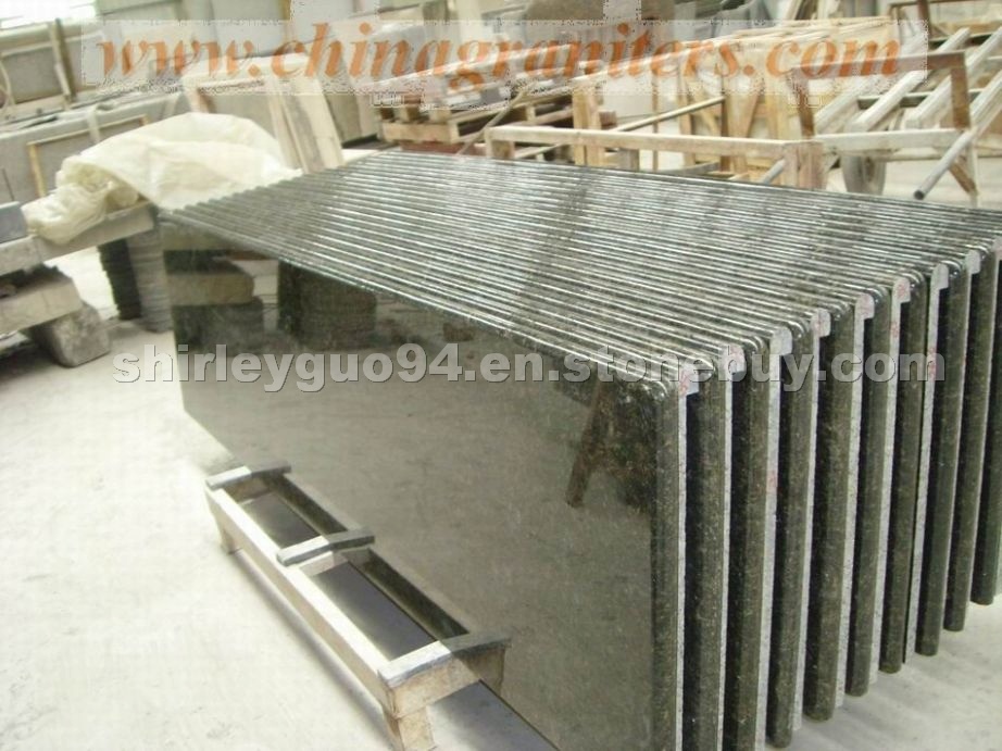 Verde Ubatuba granite prefabricated countertop
