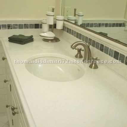 Thassos Marble Vanity Top