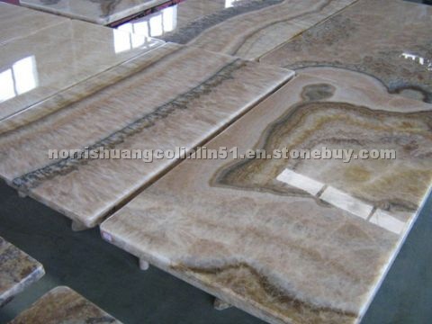 Yellow Onyx table tops