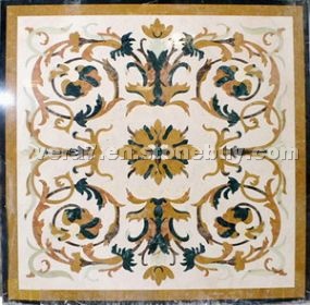 Flooring Stone Medallion, Waterjet Mosaic pattern Flooring Stone Medallion, Waterjet Mosaic pattern